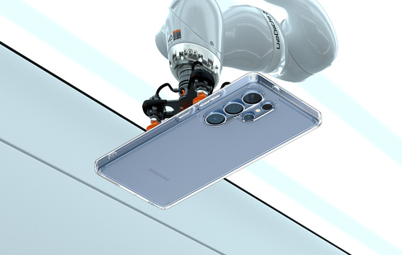 Spigen case for Samsung Galaxy S25 Ultra, Ultra Hybrid, transparent + 9H Tempered Glass