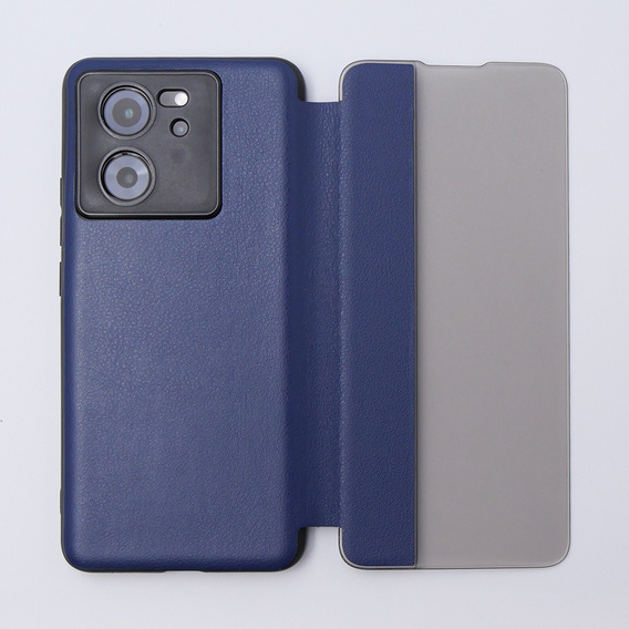 Case for Xiaomi 13T / 13T Pro, with Side View flap, blue