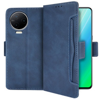 Flip case for Infinix Note 12 2023, Card Slot, blue