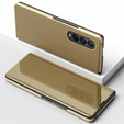 Case for Samsung Galaxy Z Fold 4 5G, Clear View, gold
