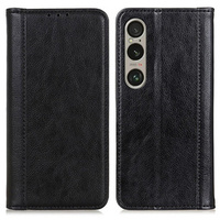 Flip case for Sony Xperia 1 VI, Split Leather, black