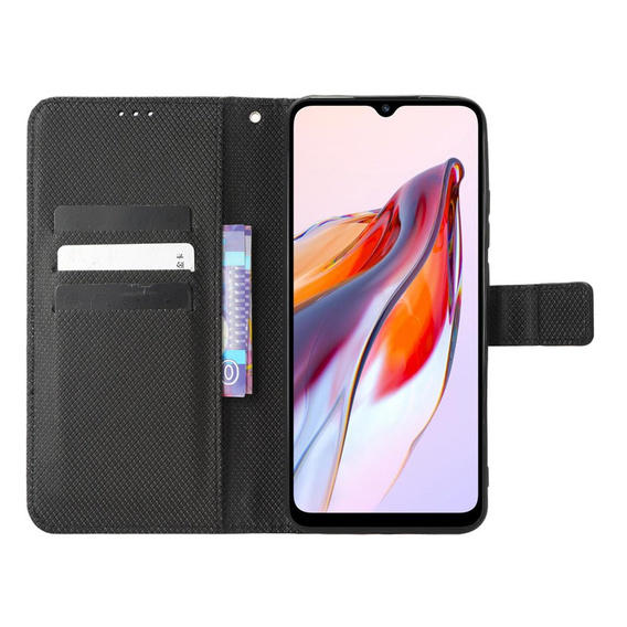 Flip case for Xiaomi Redmi 12C, Wallet, Smart Magnet, black