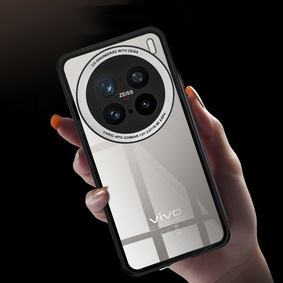 Case for Vivo X200 Pro 5G, Magnetic Dual Glass, black