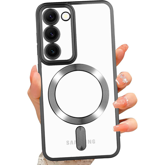 Case for Samsung Galaxy S23 Plus, Electro MagSafe, black + Screen Glass