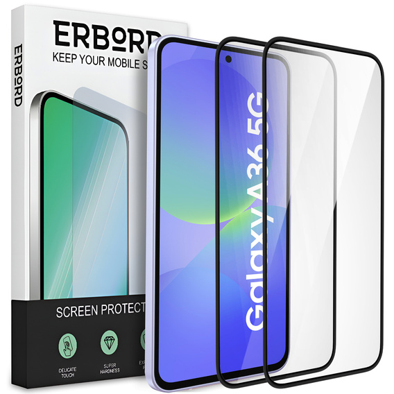 2x Ceramic ERBORD Hybrid Glass for Samsung Galaxy A36 5G