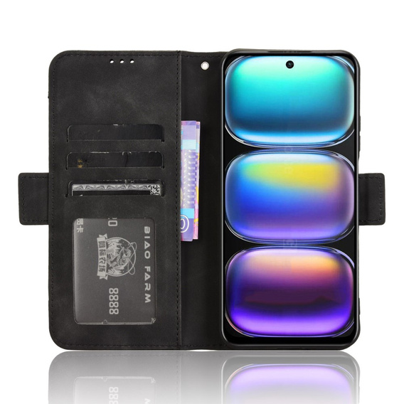 Flip case for Infinix Hot 50 4G, Card Slot, black