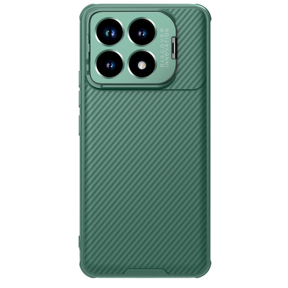 Case for Xiaomi Poco F6 Pro, armored Nillkin, CamShield Prop, green