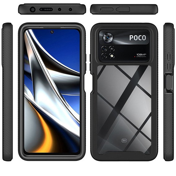 Case for Xiaomi Poco X4 Pro 5G, Shockproof, with film, blue