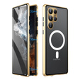 Magnetic Dual Glass MagSafe case for Samsung Galaxy S24 Ultra, gold