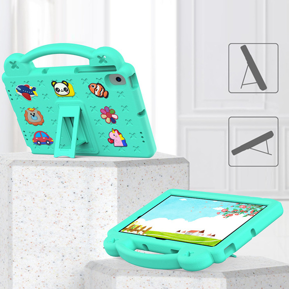 Children's case for Samsung Tab A8 X200 / X205, Cute Patterns, with stand, green
