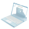 Case + keyboard iPad Air 10.9 4 2020 / 5 2022 / iPad Pro 11 2022 / 2021 / 2020, Touchpad Pen Slot, blue