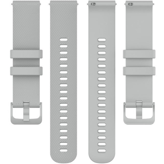Silicone strap for 18mm do Garmin Vivomove 3S / Vivoactive 4S, Grey