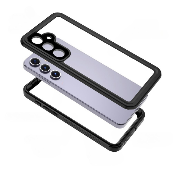 IP68 Waterproof Case for Samsung Galaxy S24 FE, Redpepper, black