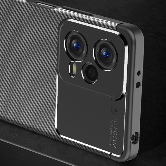 Case for Xiaomi POCO X5 5G, Carbon Gel, black