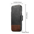 2-in-1 flip case for iPhone 17 Pro, SUTENI, for MagSafe, black