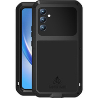 Love Mei Case for Samsung Galaxy A34 5G, armored with glass, black