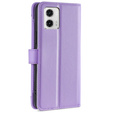 Flip case for Motorola Moto G73 5G, Wallet Zipper Pocket, purple