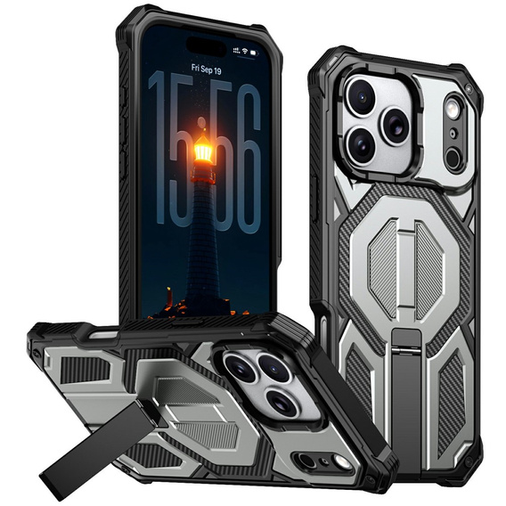 MagSafe-compatible protective case with stand for iPhone 17 Pro Max