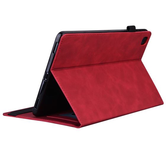 Case for Samsung Galaxy Tab A9, Classic, with space for stylus, red