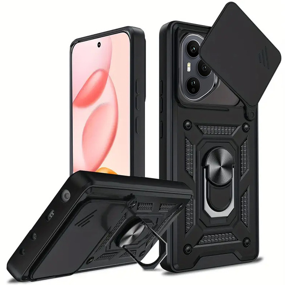 Case for Honor 400 Pro 5G, CamShield Slide, black