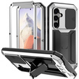 Armored case for Samsung Galaxy S25, R-JUST, silver