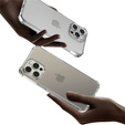 Case for iPhone 16 Pro, Erbord Dropproof, transparent + Glass