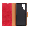 Flip case for Huawei P30 Pro, Split Leather Wallet, red