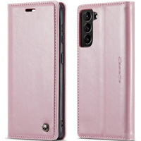 CASEME flip case for Samsung Galaxy S21, Waxy Textupink, pink