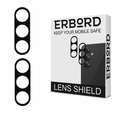 2x ERBORD tempered glass for camera to Samsung Galaxy A34 5G, black