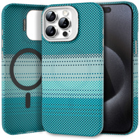 Case for iPhone 15 Pro Max, Frame Kickstand, for MagSafe, Moon Green
