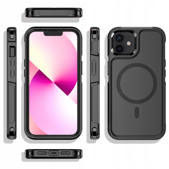 Case for iPhone 12/12 Pro, MagForce MagSafe, black