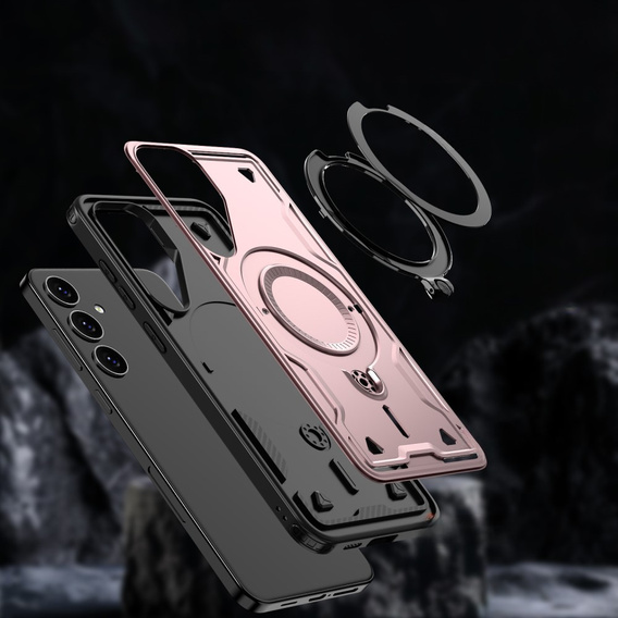 Case for Samsung Galaxy S24 FE, Military MagSafe, pink