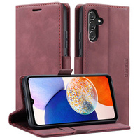 Case for Samsung Galaxy A14 4G/5G, ERBORD Vintage, wallet with flap, red