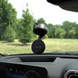 Magnetic vacuum phone holder, for smartphones with MagSafe and magnetic cases