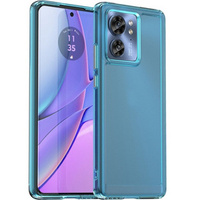 Case for Motorola Edge 40, Fusion Hybrid, blue