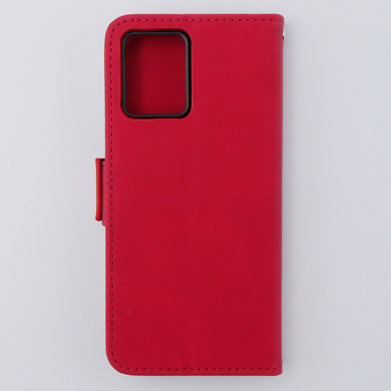 Flip case for Motorola Moto G54 5G, Card Slot, red