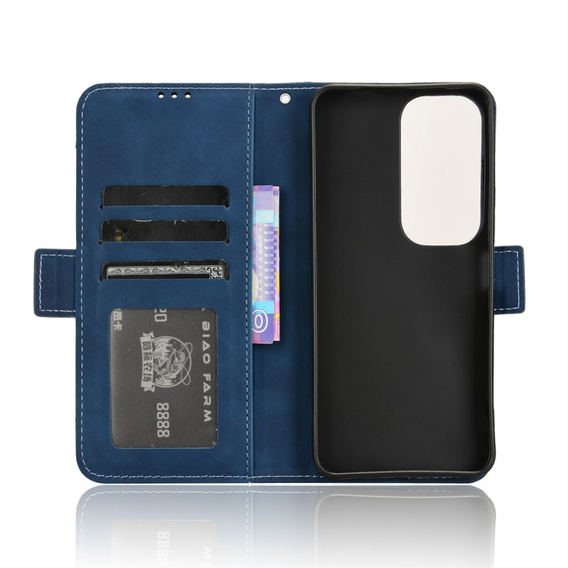 Flip case for Vivo Y19s, Card Slot, dark blue