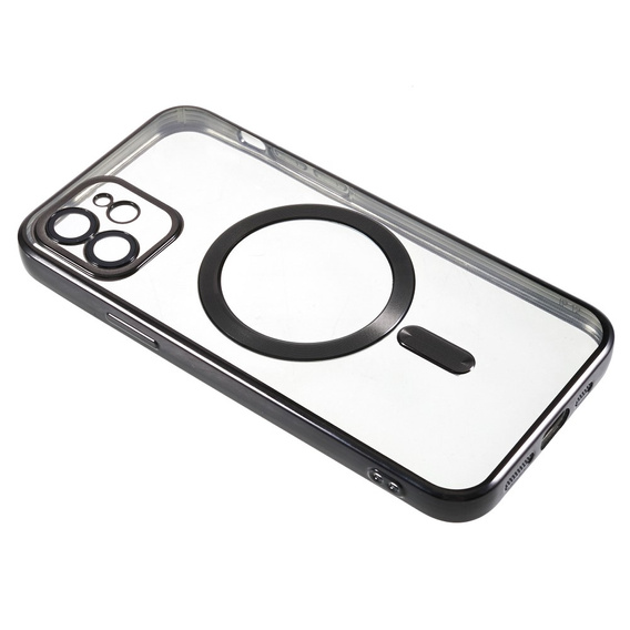 Case for iPhone 12, Electro MagSafe, black + Screen Glass