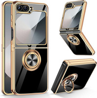 Case for Samsung Galaxy Z Flip7 FE / Z Flip6, Electro Ring, black