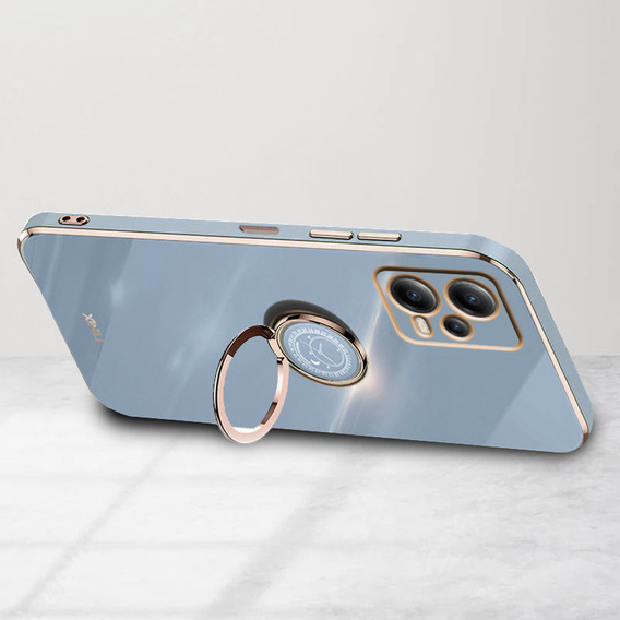 Case for POCO X5 Pro 5G, Electro Ring, blue