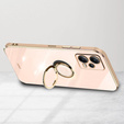 Case for POCO X5 Pro 5G, Electro Ring, pink rose gold