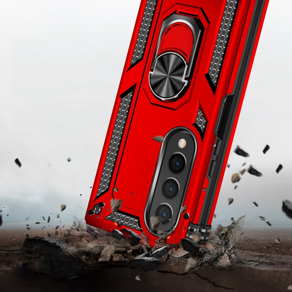 Armor Case for Samsung Galaxy Z Fold 4 5G, Nox Case Ring, red