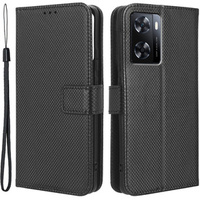 Flip case for Oppo A57 4G/5G, Wallet Smart Magnet, black