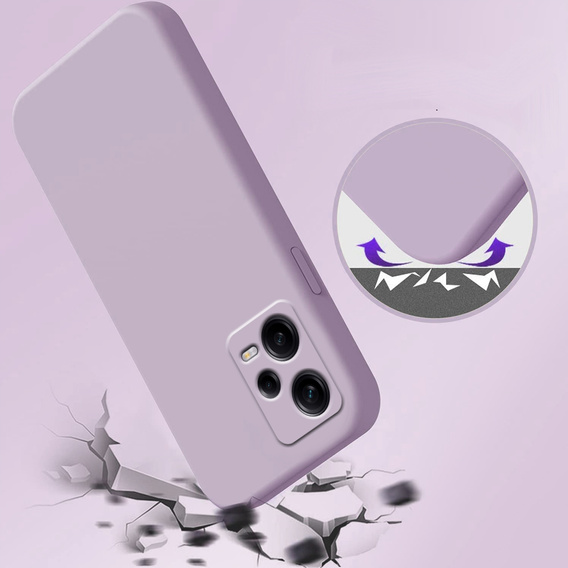 Case for Xiaomi Redmi Note 12 Pro+ 5G, Silicone Lite, purple