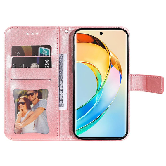 Flip case for Honor Magic 6 Lite 5G, Mandala, pink