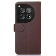Flip case for OnePlus 12 5G, KHAZNEH RFID, brown / blue