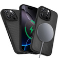 Case for iPhone 16 Pro, Aramid Fiber Cover, black