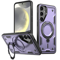 Case for Samsung Galaxy S24 FE, Military MagSafe, purple
