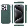 Case for iPhone 15 Pro Max, ERBORD Armor Mag, green