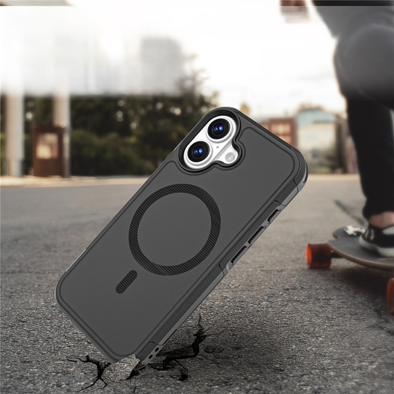 MagForce case for iPhone 17, for MagSafe, armoured, black